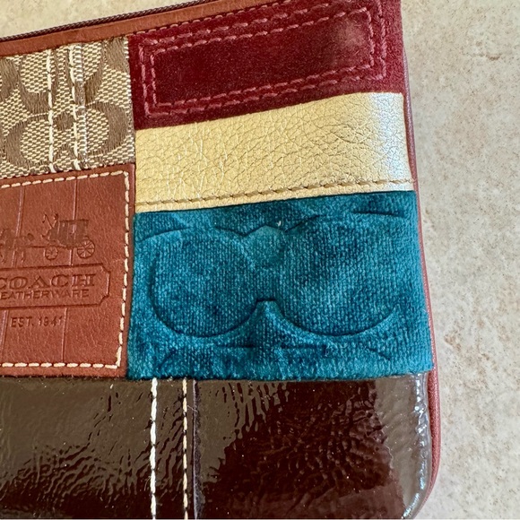 Coach Y2K Holiday Patchwork Wristlet Limited Edition 2007 EUC - Picture 4 of 14